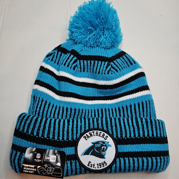 Carolina Panthers New Era 2019 NFL Sideline Home Official Sport Knit Beanie Hat - Picture 1 of 5